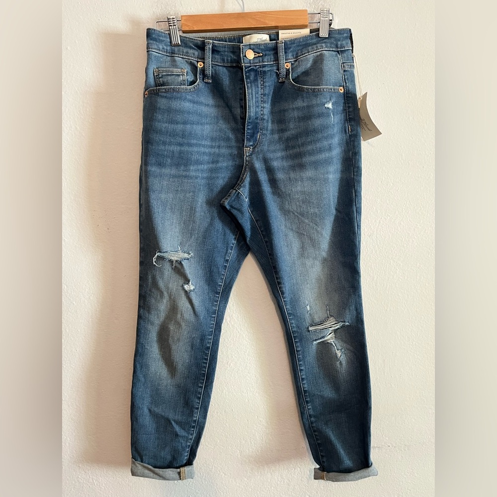 3/$20 Universal Thread NWT High Rise Skinny Distressed Medium Wash Jeans Size 8